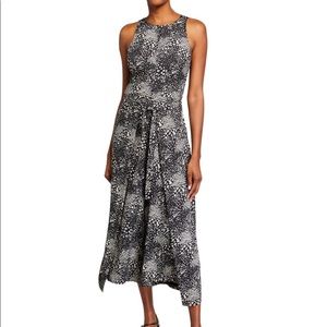Joie Mairead D Animal-Print Draped Jumpsuit